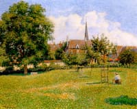 The Home of the Deaf and the Steeple at Eragny