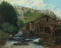 A Mill in a Rocky Landscape