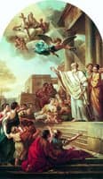 St Denis Preaching in France