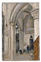 Interior of the Cathedral at Mantes