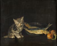 Kitten with Fish