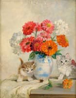 Flowers and Kittens