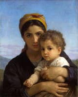 Young Woman with Baby