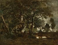 Cluster of Tall Trees Overlooking the Plain of Clair-Bois, Forest of Fontainebleau