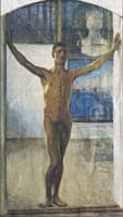 Nude young man