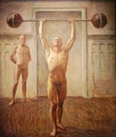 Pushing Weights with Two Arms