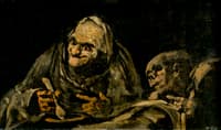 Two Old People Eating