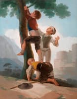 Boys Climbing a Tree