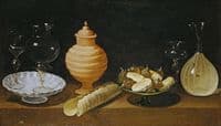 Still Life with Sweets and Crystal Recipients