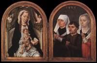 Virgin and Child with Three Donors (diptych)