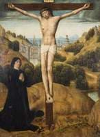 Christ on the Cross with a Donor