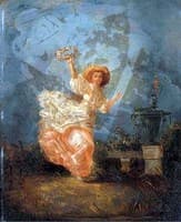 Lady Running in a Field