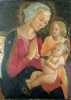 Madonna and Child with Two Angels