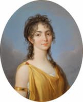 Portrait of a Lady Wearing an Antique Costume and a Diamond Bracelet