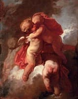 Four Putti on a Cloud