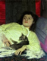 Girl with Cat