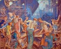 Industry (Study for the panels designed for the SS 'Queen Mary')