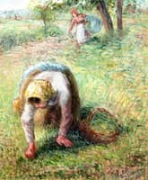 Peasants Gathering Grass