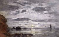 Brittany, Sunset over the Sea