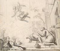 Archangel Raphael Leaving Tobit and his Family