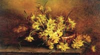 Daffodils in an Indian Basket
