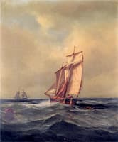 Sailboat in Choppy Seas