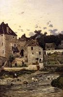 The Village of Herisson on the Banks of the Aumance