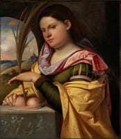 A Young Woman as Saint Agatha