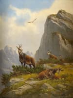 Goats in the Mountains