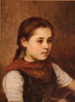 Portrait of a Girl with Red Scarf