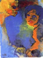 Two Women against a Blue Sky