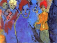 Men and Women (Blue and Red)