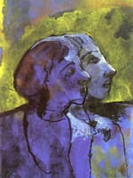 Blue Couple in Sidelight