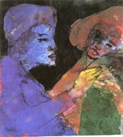 Flirting (Blue-violet and Green)