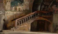 View in the Lower Church of San Francesco, Assisi