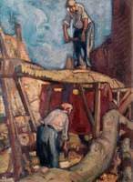 Men Sawing