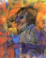 Two Bearded Old Men (in Profile)