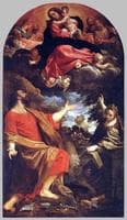 The Virgin Appears Before Saint Luke and Saint Catherine