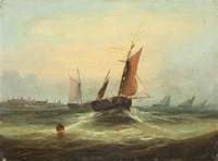 Racing Yachts in Rough Seas