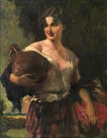 Girl with a pitcher