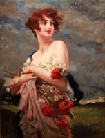 Woman with Flowers