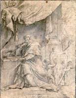 King David Writing Psalms