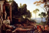 Landscape with Shepherds Watering their Flocks