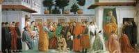 Raising of the Son of Teophilus and Saint Peter Enthroned (Brancacci Chapel)