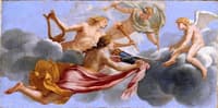 Life of Cupid - Cupid Receiving the Hommage of Diana, Apollo and Mercury (study)