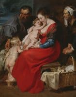 The Holy Family with Saints Elizabeth and John the Baptist