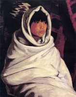 Indian Girl in White Blanket, (Julianita)