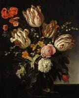 A Glass Vase of Flowers