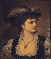 Portrait of a Lady with Feathered Hat