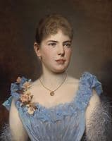 Portrait of a Lady In a Blue Dress